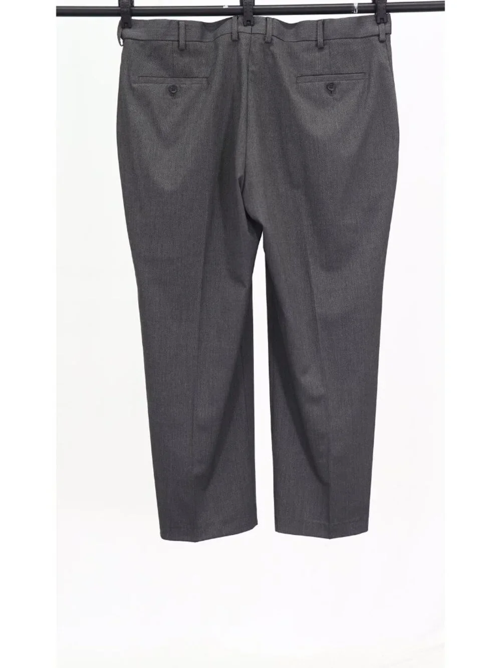 Haggar 44L 40x28 Gray Full Suit 2-Button Solid R946